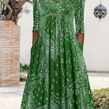 Elowen - Robe Midi À Manches Longues Casual
