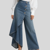 Audrey - Pantalon en denim à nouer