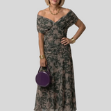 Marielle – Robe Longue Élégante à Épaules Dénudées