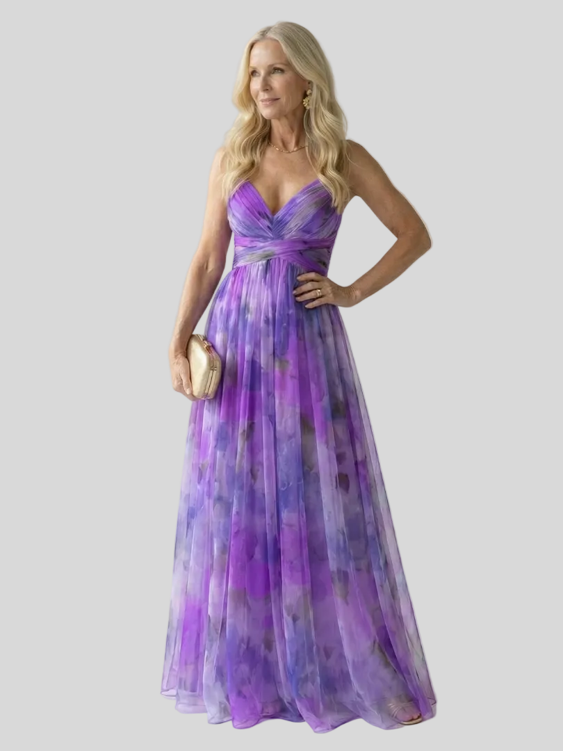 Aurélie – Robe Longue Fluide Élégante