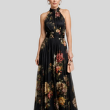 Apolline – Robe Longue Col Halter Élégante