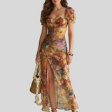 Maelle – Robe Longue Romance Élégante