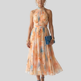 Anais – Robe Longue Plissée Élégance