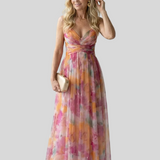 Aurélie – Robe Longue Fluide Élégante