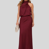 Manon – Robe Longue Satinée Élégante