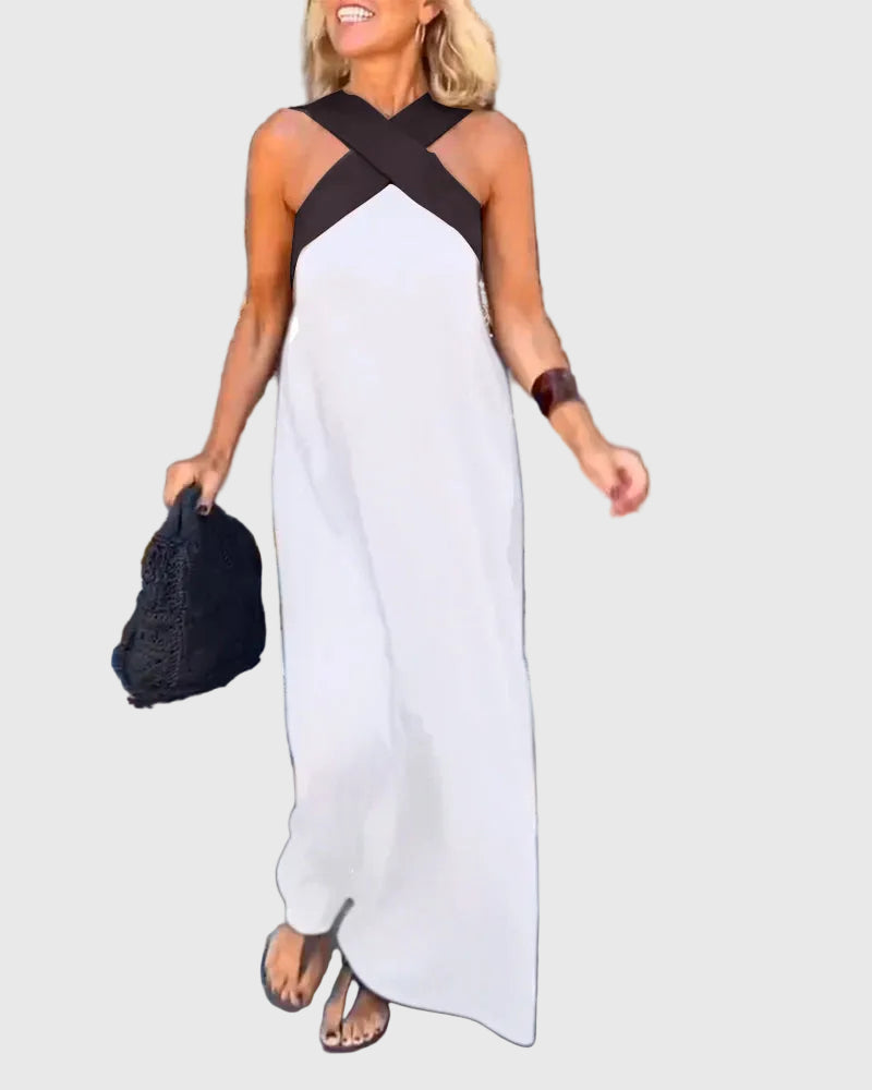 Elena - Robe Maxi Fluide Élégante