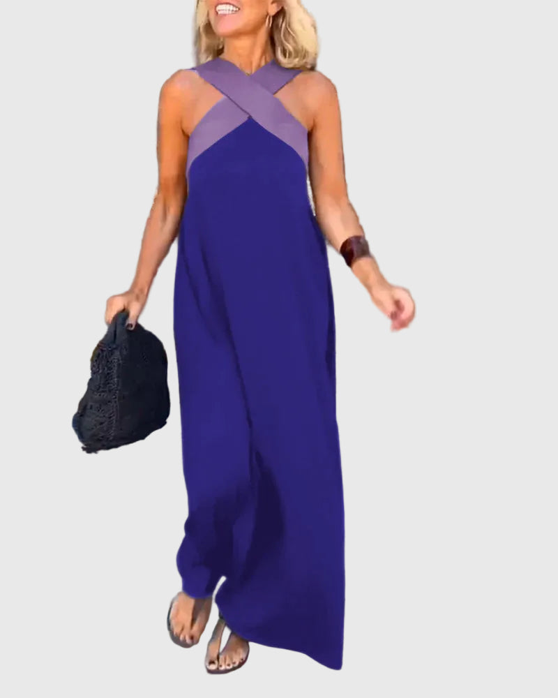 Elena - Robe Maxi Fluide Élégante