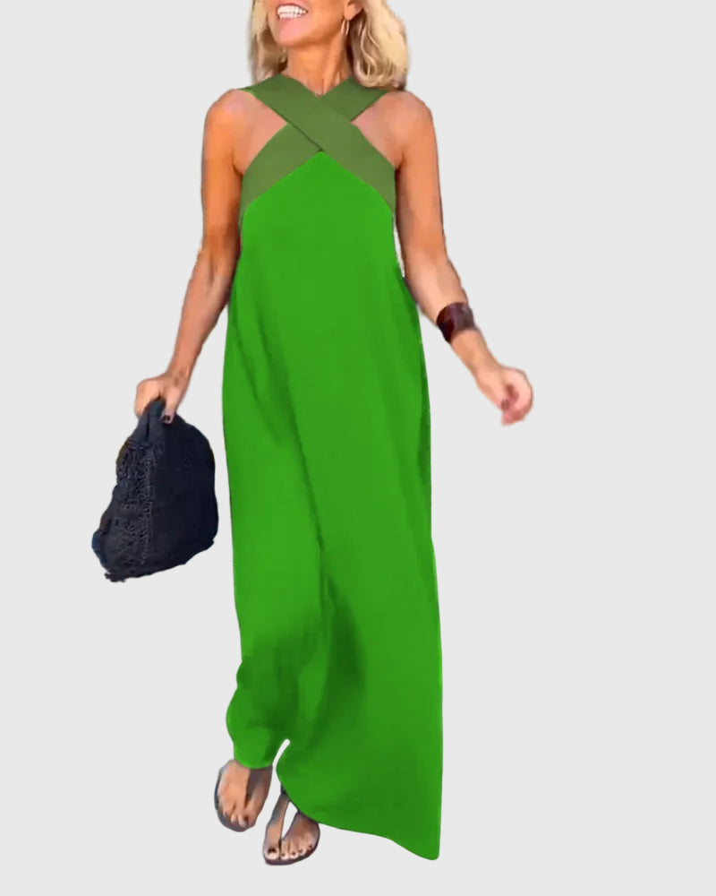 Elena - Robe Maxi Fluide Élégante