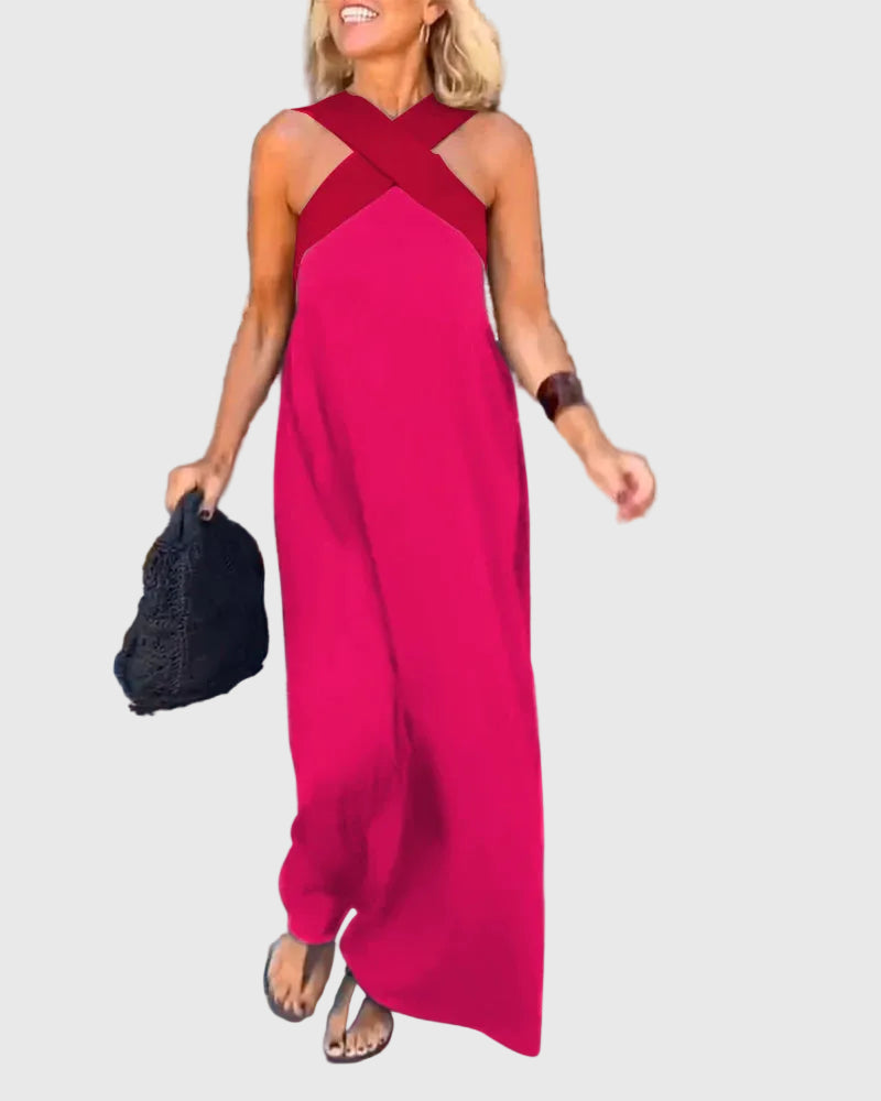 Elena - Robe Maxi Fluide Élégante