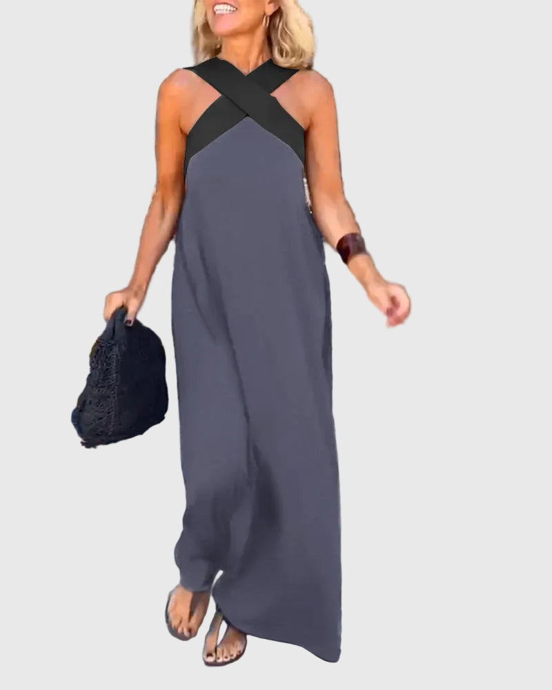 Elena - Robe Maxi Fluide Élégante