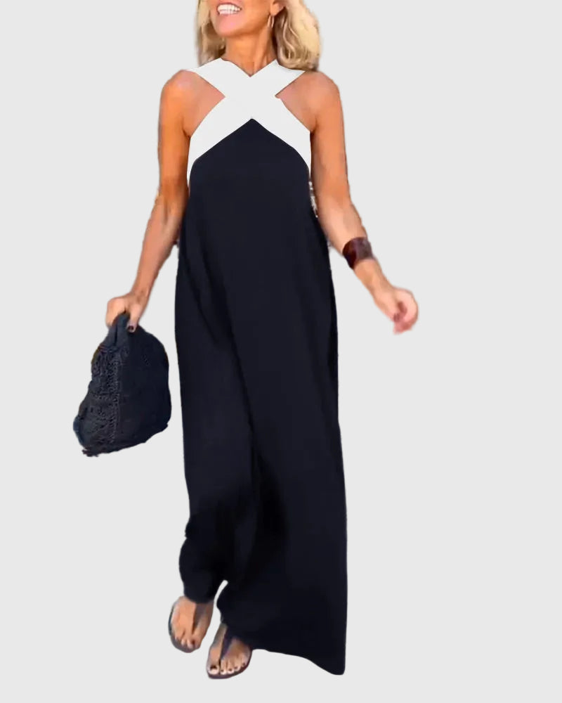 Elena - Robe Maxi Fluide Élégante