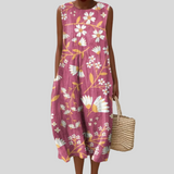 Robe d’Été Confortable Sans Manches