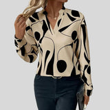 Amélie – Blouse Graphique Chic