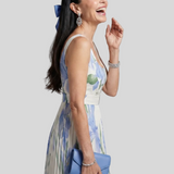 Léonie – Robe Longue Plissée Élégance
