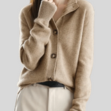 Claire - Cardigan En Cachemire Style Rétro