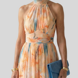 Anais – Robe Longue Plissée Élégance
