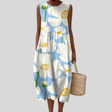 Robe d’Été Confortable Sans Manches