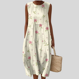 Robe d’Été Confortable Sans Manches