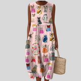 Robe d’Été Confortable Sans Manches