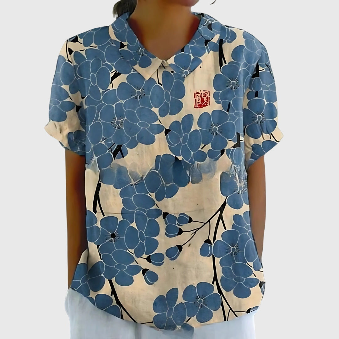 Jenna - Blouse Fleurie
