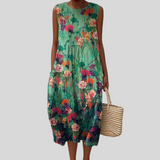 Robe d’Été Confortable Sans Manches