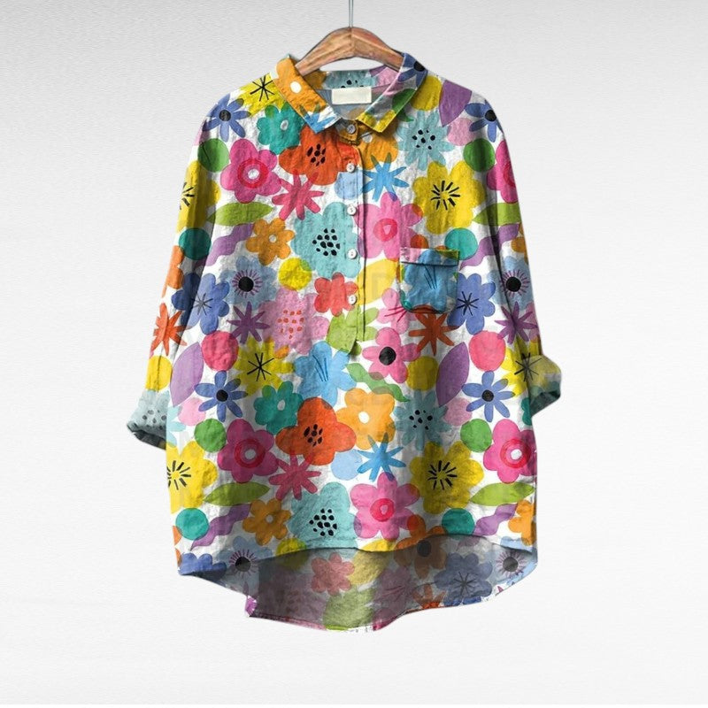 Thérèse - Blouse Élégante D'Été