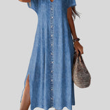 Hélène - Robe en denim rétro