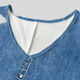 Hélène - Robe en denim rétro