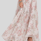 Amandine – Robe Longue Col Montant Élégance