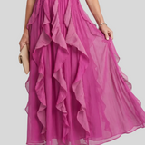 Océane – Robe Longue Volants Prestige