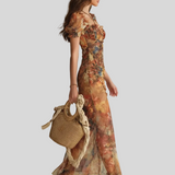 Maelle – Robe Longue Romance Élégante