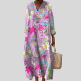 Robe d’Été Imprimée Flatteuse