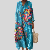 Robe d’Été Imprimée Flatteuse
