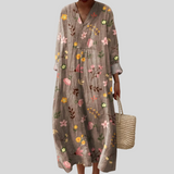 Robe d’Été Imprimée Flatteuse