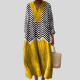 Robe Camélia – Robe Midi Graphique