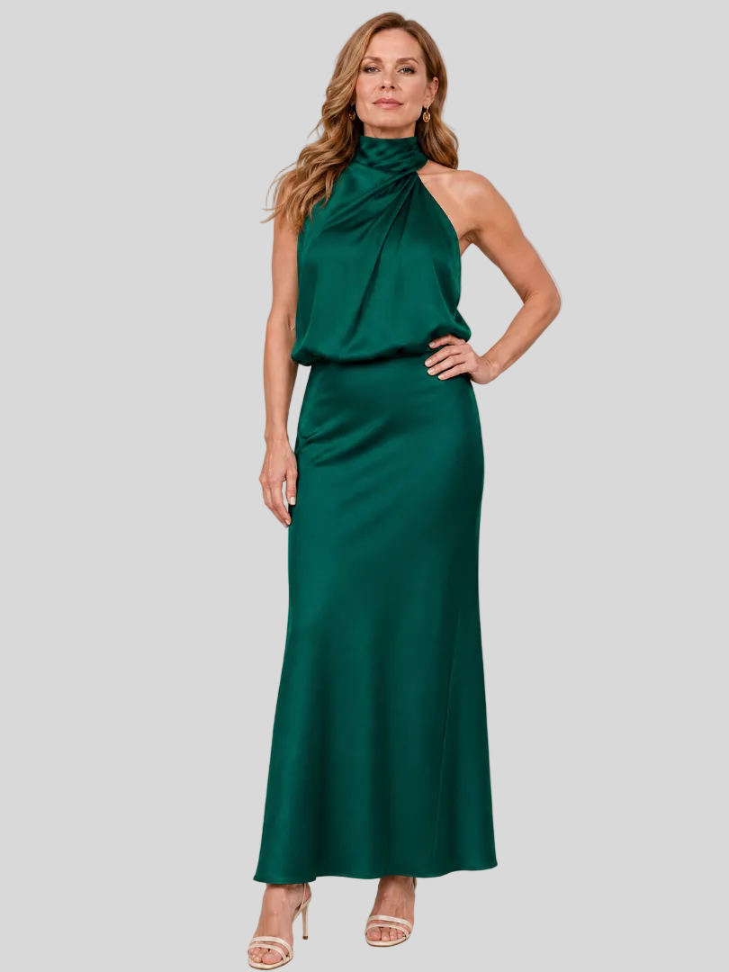 Manon – Robe Longue Satinée Élégante