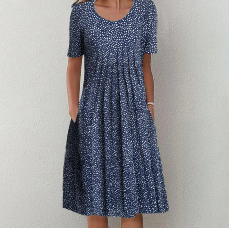 Hailey - Robe Florale Élégante Et Décontractée Avec Poches