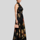 Apolline – Robe Longue Col Halter Élégante
