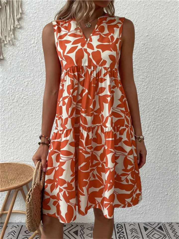 Tasha - Robe Midi Fluide Épanouissante