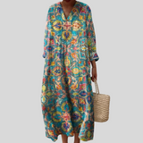 Robe d’Été Imprimée Flatteuse