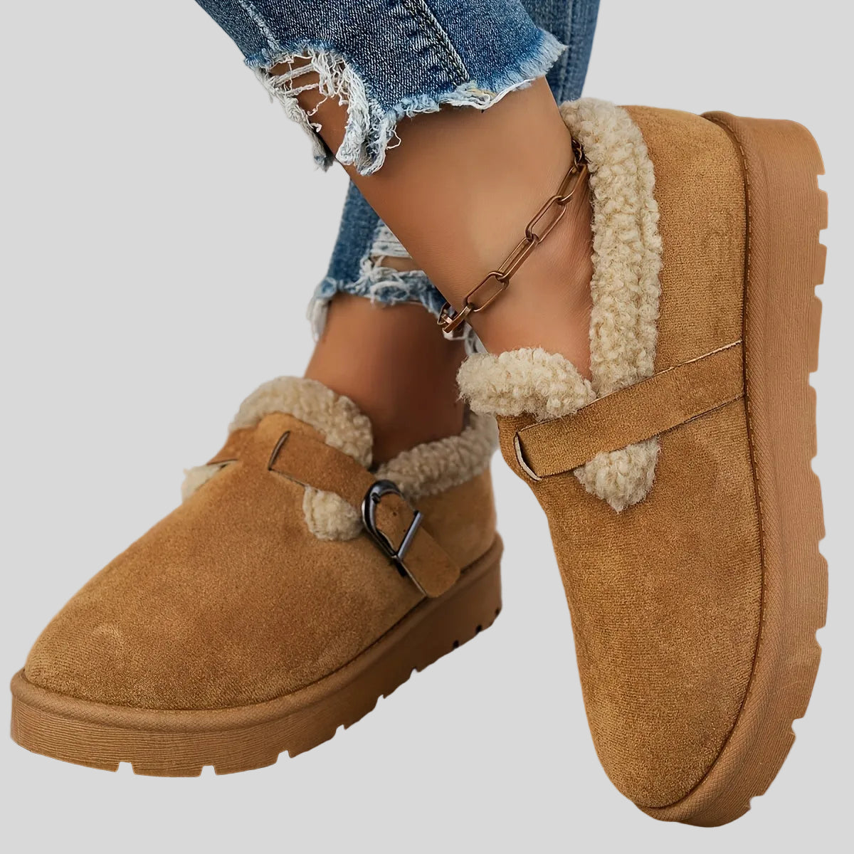 Camille – Chaussons Douillets Hiver Chic