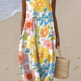 Madeleine – Robe Sans Manches Fleurie