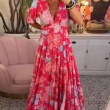 Floriana - Robe Florale Vibrante