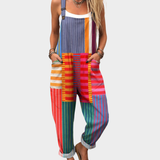 Léa – Combinaison Patchwork Colorée