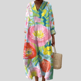 Robe d’Été Imprimée Flatteuse