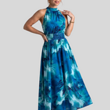 Manon – Robe Midi Col Halter Élégance
