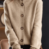 Claire - Cardigan En Cachemire Style Rétro