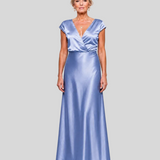Camille – Robe Longue Satinée Élégante