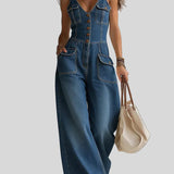 Sophie - Combinaison en denim ample