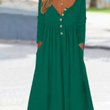 Zara - Robe Midi À Boutons Sur Le Devant